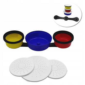 PODSTAWA z gwintem + 2 x POJEMNIK 0,4L + 1 x 0,7L