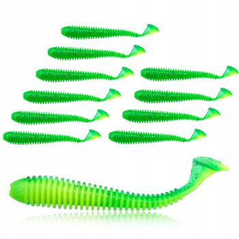 GUMA PRO FL miękka przynęta wędkarska SWING karbowany korpus 5cm 0,7g 10szt