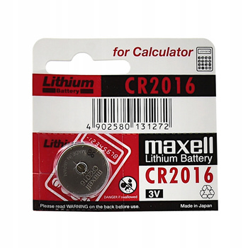 BATERIA LITOWA MAXELL CR2016, DL2016 3V