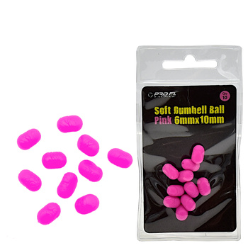 Super wyporne Kulki Soft Dumbell Imitacja 6x10 mm PINK 10 sztuk