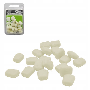 Sztuczna kukurydza pływająca Pop-UP biała 20szt