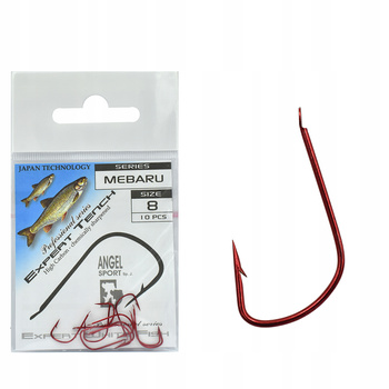 Haczyk Haczyki KAMIKAZE MEBARU Nr 8 (10szt) czerw