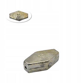 OŁÓW CIĘŻAREK PRZELOTOWY PŁASKI GRUNTOWY 30 g PL