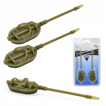 KOSZYKI zanętowe do metody METHOD FEEDER 2x30g długa rurka antysplątaniowa