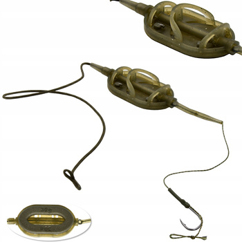 Gotowy Uzbrojony koszyk metod Method Feeder 30g #6