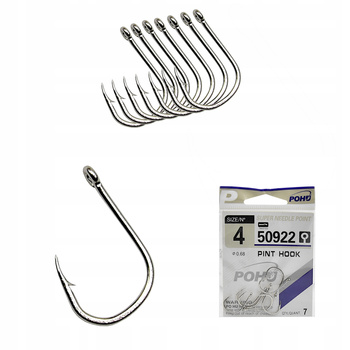 Zestaw Haczyk Haczyki POHU 50922 r 4 Srebrne 7 szt