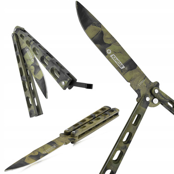 Kandar nóż Motylkowy Balisong Butterfly Zdobiony