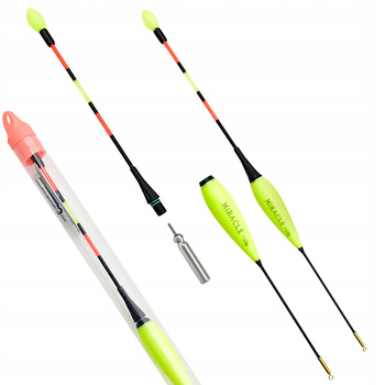 SPŁAWIK świecący LED na Baterie przelotowy plus TUBA wyporność 2 g |23,5 cm