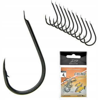Zestaw Haczyków Haczyki CHINU nr 4 - 10 szt