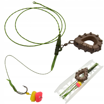 Gotowy zestaw gruntowy ciężarek 80g hak#6 LEADCORE