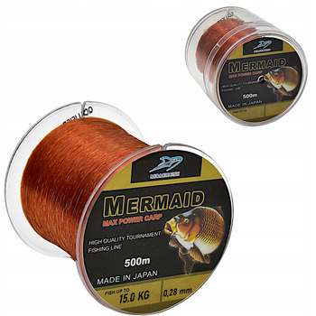 ŻYŁKA WĘDKARSKA MERMAID CARP 0,28 mm /15 kg /500 m