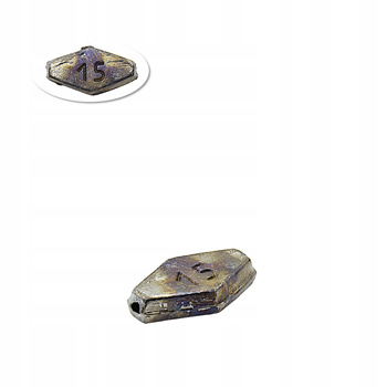 OŁÓW CIĘŻAREK PRZELOTOWY PŁASKI GRUNTOWY 15 g PL