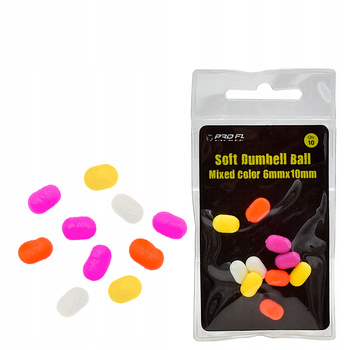 Super wyporne Kulki Soft Dumbell Imitacja 6x10 mm MIX 10 sztuk