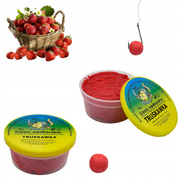 Gotowe Proteinowe CIASTO WĘDKARSKIE 80g Truskawka