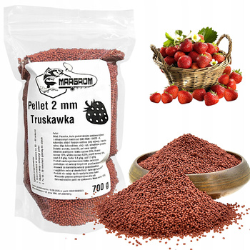 PELLET ZANĘTOWY 2 mm MARGROM 700g TRUSKAWKA