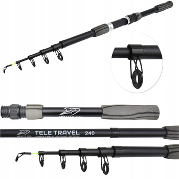 Wędka teleskopowa Miracle Fish TELESKOP TRAVEL 240 cm WT: 30-80g 2,4 m