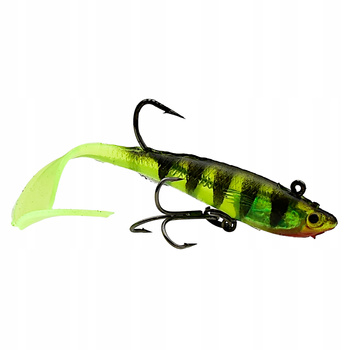 GUMA Uzbrojona w główkę jigową i kotwicę przynęta twister 8 cm 7 g