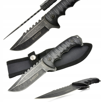 KANDAR Nóż Wojskowy Survivalowy Taktyczny + Pochwa