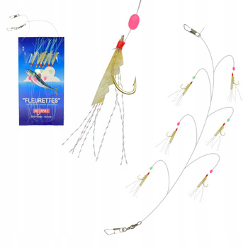 Zestaw Śledziowy Makrela przywieszka hak 6x nr 2 FLEURETTES