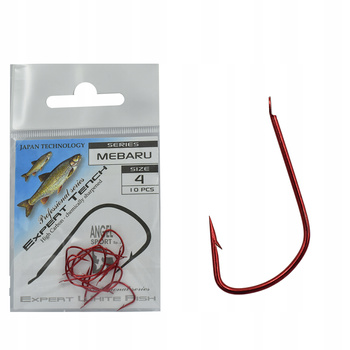 Haczyk Haczyki KAMIKAZE MEBARU Nr 4 (10szt) czerw