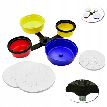 PODSTAWA z gwintem + 2 x POJEMNIK 0,4L + 2 x 0,7L