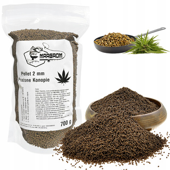 PELLET ZANĘTOWY 2 mm MARGROM 700g PRAŻONE KONOPIE
