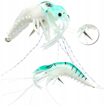 Przynęta Sztuczna KREWETKA UZBROJONA HAK 8cm/ 4,6g