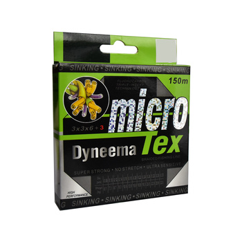 PLECIONKA WĘDKARSKA 150m Micro Tex Zielona 0,35 mm