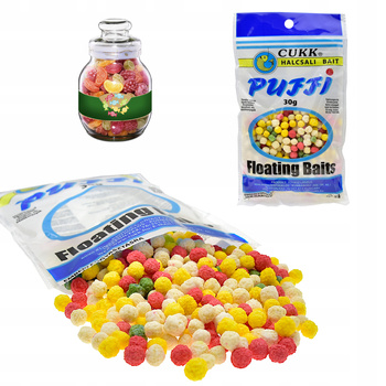 Puffi przynęta CUKK 30g pływające chrupki Cukierk