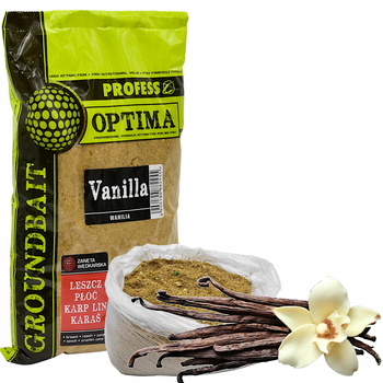 Zanęta Wędkarska firmy PROFESS OPTIMA smak aromat zanęty Wanilia 1 kg
