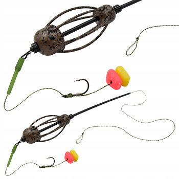 Gotowy zestaw gruntowy ze sprężyną 55g hak #2